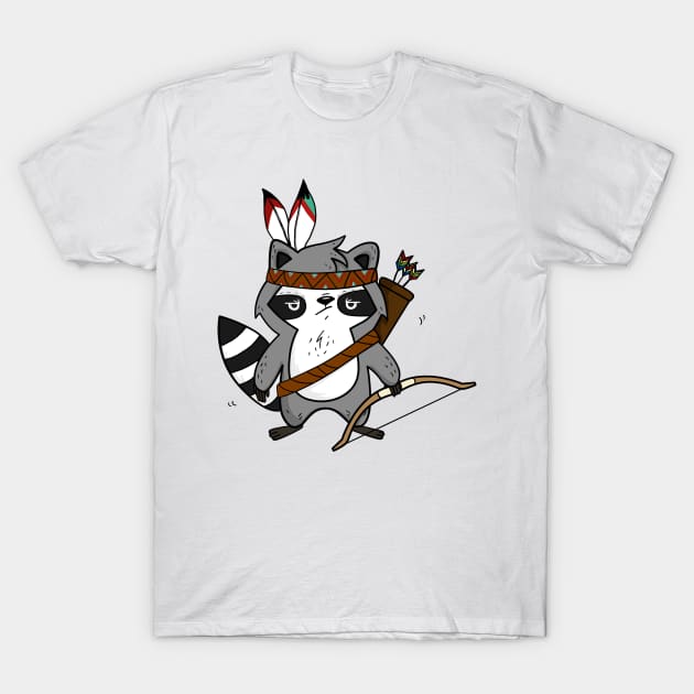 Apache The Raccoon T-Shirt by lunaticpark